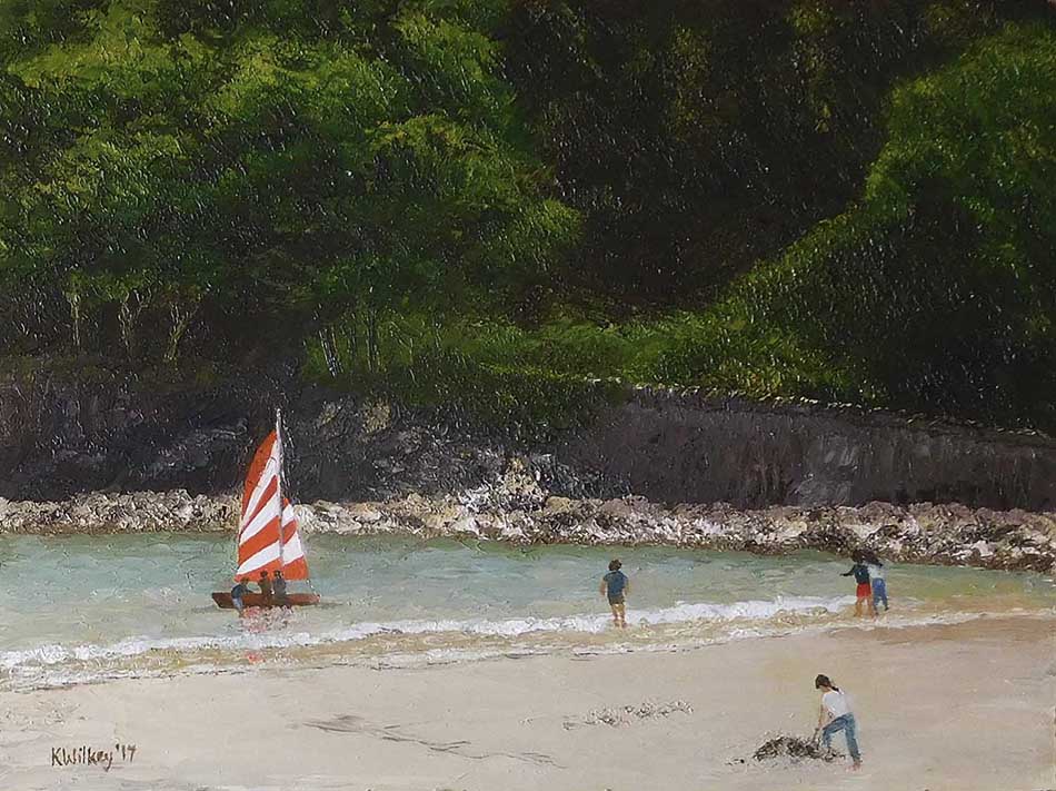 Red sails at Oxwich